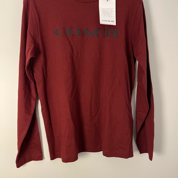 NWT Coach- Long Sleeve Tee - Picture 3 of 4